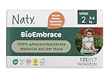 Naty BioEmbrace Neugeborenen Baby Windeln Größe 2 (3–6 kg) | 100% pflanzenbasierte...