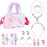 Apricitie Einhorn Handtasche Geschenk, Einhorn Handtasche Schmuck Set Einhörnern...