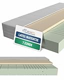 AM Qualitätsmatratzen - Latex-Matratze 90x200cm - H2 - Hochwertige Matratze mit 4cm...