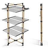 VOUNOT Wäscheständer Turm 3 Ebenen, Turmwäscheständer Klappbar Platzsparend,...