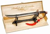 YesEatIs - Champagnersäbel für Sommelier mit Holzvitrine - bronzefarbener Griff - 2...