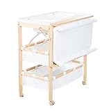 roba Bade Wickel Kombi Baby Pool - Wickeltisch klappbar mit integrierter...