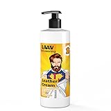 LAAV LEATHER CREAM Lederpflege Auto & Möbel (500ml) - Leder Pflegemittel 100% PFC frei -...