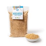 Pakka Bio Haselnüsse Mehl, nature, gerieben und geröstet, 1kg, gemahlen, Haselnussmehl...