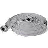 CUTSKY Feuerwehrschlauch Flachschlauch 20m mit D-Storz Kupplungen 1 Zoll