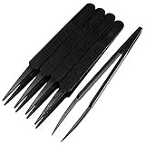 MMOBIEL 5-TLG Antistatisches multifunktionales Präzisionspinzetten Set aus...