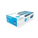 TouchGuard Einweg-Vinylhandschuhe aus Blauem Vinyl, Puderfrei, Schachtel mit 100 Stück,...
