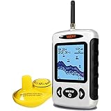 LUCKY Drahtloser Fischfinder Sonarsensor Tragbarer Sonar Fischfinder LCD Display...