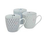 Seaside No.64 - Jumbobecher 3er Set - Anker blau hellblau grau - Becher Tasse...