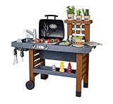 Smoby - Outdoor Gartenspielküche - inklusive Grill, Spülbecken mit Wasserpumpfunktion...