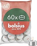 Bolsius D-light Teelichter - 60 Stück - im Beutel - Länge Brenndauer 6 Stunden -...