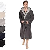 Blumtal Bademantel Herren Baumwolle 100% in XL - OEKO-TEX zert. Morgenmantel...