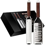 Microplane Reiben-Set (Zester & Extra-Grob) für Zitrusfrüchte, Hartkäse, Muskatnuss,...