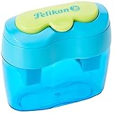 Pelikan 700702 Doppel-Anspitzer, Flower Blau, 1 Stück