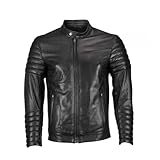 Motorradjacke für Herren, schwarz, The is Biker-Motorradjacke, stilvoll ist die Herren,...