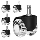 Bürostuhl Rollen 11mm x 22 mm 5er stuhlrollen,Hartbodenrollen für bürostuhl...