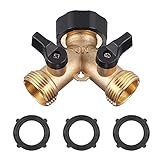 Zocipro 2 Wege Verteiler Wasser 3/4 Zoll, Y Wasseranschluss Verteiler Anschluss von 2...