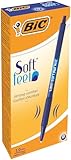 BIC Kugelschreiber Set Soft Feel Grip, 1,0 mm Kugeldurchmesser für medium...