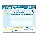 Trötsch Magnetische Belohnungstafel Magnettafel mit Stift und Magneten: Schreib und wisch...