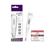 scala SC 28 flex weiß 10 Sekunden Messzeit, digitales Fiberthermometer mit flexibler...