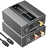 VEDINDUST Analog zu Digital Audio Konverter Analog Digital Wandler R/L RCA 3,5 mm AUX zu...