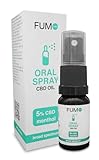 FUMO CBD-Öl 5% - Vollspektrum Hanföl Tropfen in Sprayform, mit 5 Prozent Cannabidiol in...