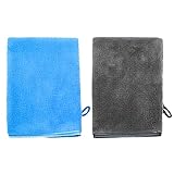 2 Stück Waschlappen Gesicht,mikrofaser Waschhandschuh Körper,Weich...
