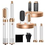 MogaWave Airstyler Pro Airbrush Haarstyler 6 in 1 Haar Styler mit Warmluftbürste,...