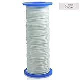 Plissee Schnur, Nylonschnur für Jalousie, Rollos, Gardinen. Weiß 1,0 mm | 10...