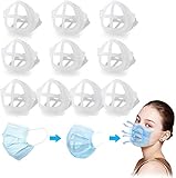 WayoM 10 Stück 3D Maskenhalterung Maskenhalter, Halterung für Masken, Stützrahmen,...