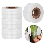 4 Stück 100m*3cm Veredelungsband Pfropfband, Transparentes Selbstklebend Pflanze Band...
