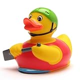 DUCKSHOP I Badeente Ruderboot I Quietscheente Kajak I Quietscheentchen Kanu I L: 9,5 cm I...