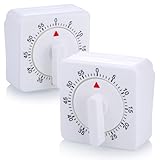 Hejo 2 Stück Mechanischer Küchentimer, Kurzzeitwecker Küche, Küchenwecker mit Lauter...