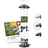 wildtier liebe Körner Futtersäule, Vogelfutterspender 38cm, Grün - aus...