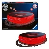 Ravensburger 3D Puzzle Iconics: 12008033 Allianz Arena - mit Licht - Das berühmte Stadion...