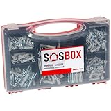 fischer SOS-Box Spreizdübel S und Universaldübel FU, vorsortierte Sortimentsbox mit 360...