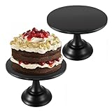 MEIZHITU Kuchenständer Veranstaltung 2 Packungen Runde Kuchenplatte Cupcake Ständer...