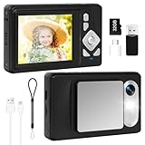 Digitalkamera 4K - 48MP UHD Kompakt Digitalkamera mit 2.8“ LCD Bildschirm und...