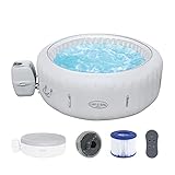 Bestway LAY-Z-SPA Paris AirJet Whirlpool, 196 x 66 cm, 4-6 Personen, rund, weiß
