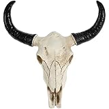 Beavorty Stierschädel, Kuhschädel-Wandbehang, Longhorn-Schädel-Dekor, dekoratives...