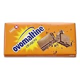 OVOMALTINE Crunchy Tafel-Schokolade - Original Schweizer Vollmilch Schokoladen-Tafel mit...