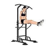 SogesHome Kraftturm mit Dip-Station, Multifunktionale Power Tower Krafttraining...