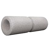 GORILLA SPORTS® Faszienrolle - mit Umlaufrille, 38 cm, Hochdichter Schaumstoff, Grau -...