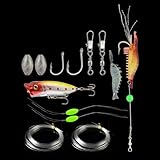 13-teiliges Angelset mit Schnüren, Ködern und Vorfächern für Outdoor Survival und...