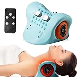 Nackenmassagegerät mit Wärme, EMS Massagegerät Nacken Kabelloses Massagekissen mit...