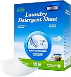 APPTRIN Wäschewaschmittel Blätter bis zu 120 Wäsche (60 Blätter) Kunststoff Krug-freie...