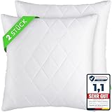 Gentle North Kopfkissen (80x80 cm groß) - 2er Set Kissen für Bett und als Dekokissen -...