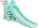 Rutsche, Faltbar Kinderrutsche, Kinder Fun-Slide mit Basketballkorb, Klappbar...