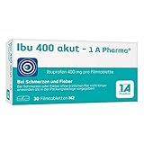 Ibu 400 akut - 1 A Pharma, 400 mg Tabletten mit Ibuprofen (30 Stck.): Bei Schmerzen und...
