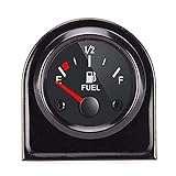 Gebildet Kraftstoffstandsanzeige, 2' 52mm E-1/2-F-Zeiger Universal Kraftstofftankanzeige...